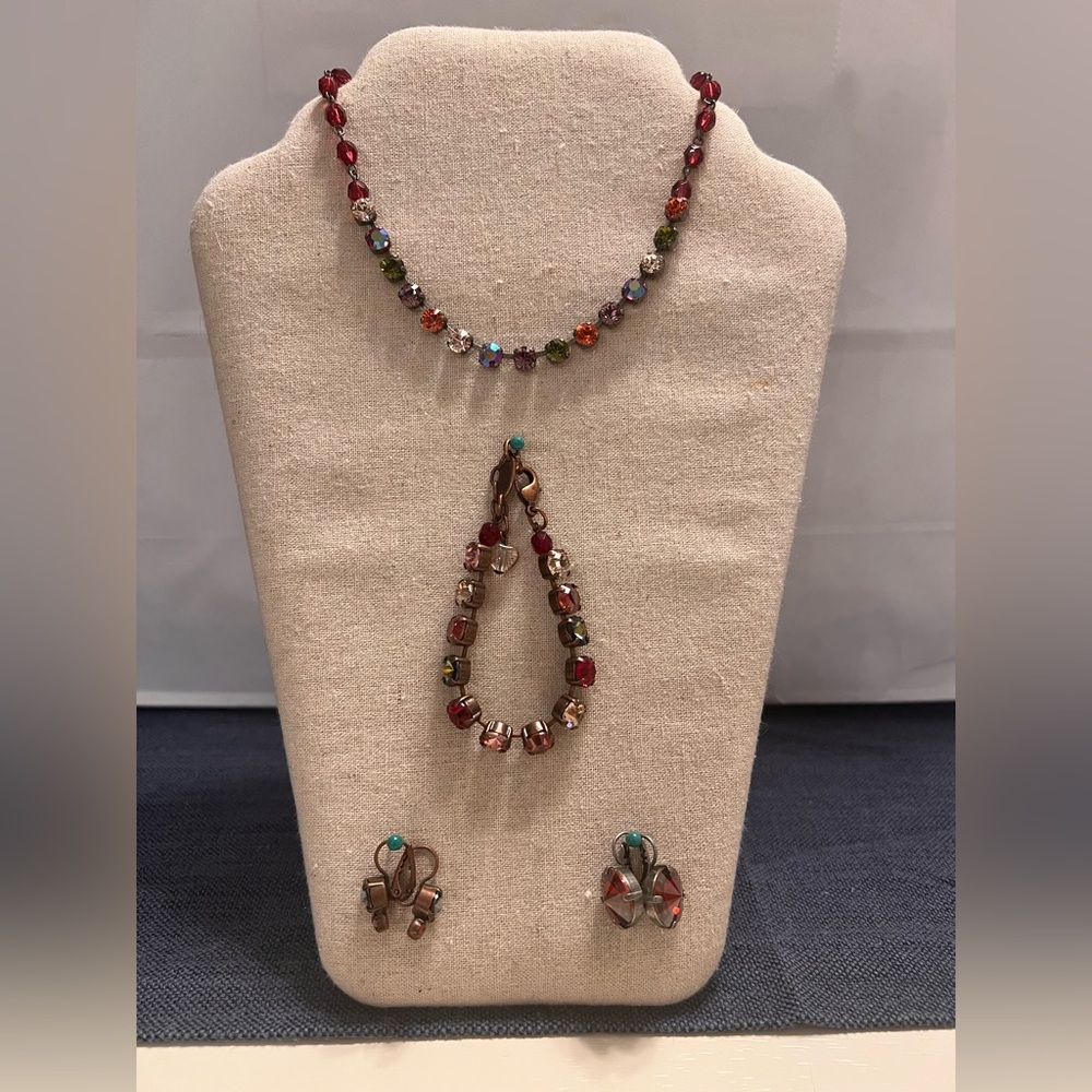 Sabika Fashion Jewelry - Vintage Muse choker, bracelet, and earrings